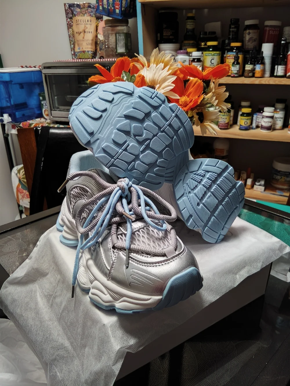 METALLIC SNEAKERS - Picture 4 of 8
